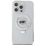 Karl Lagerfeld KLHMP15XHMRSKHH iPhone 15 Pro Max 6.7" white/white hardcase Ring Stand Karl Head MagSafe