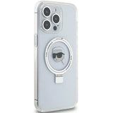 Karl Lagerfeld KLHMP15XHMRSKHH iPhone 15 Pro Max 6.7" white/white hardcase Ring Stand Karl Head MagSafe