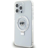 Karl Lagerfeld KLHMP15XHMRSKHH iPhone 15 Pro Max 6.7" white/white hardcase Ring Stand Karl Head MagSafe