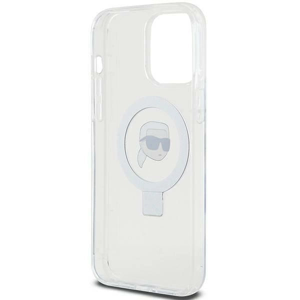 Karl Lagerfeld KLHMP15XHMRSKHH iPhone 15 Pro Max 6.7" white/white hardcase Ring Stand Karl Head MagSafe