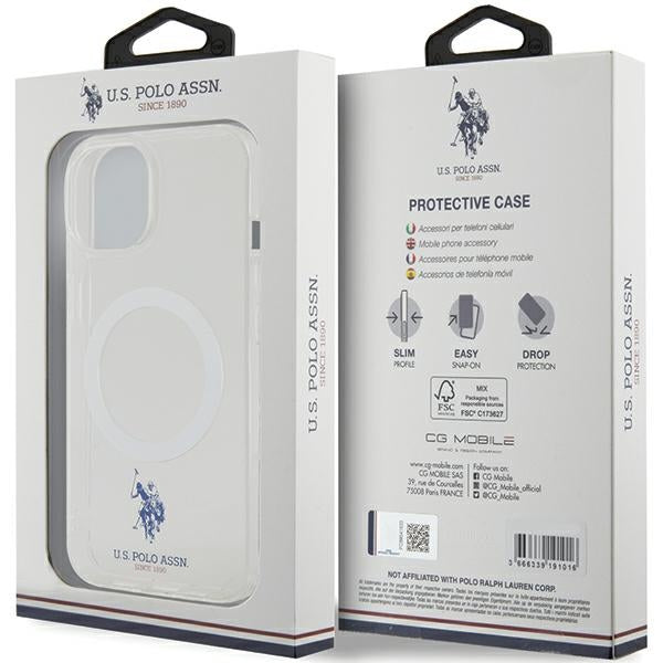 US Polo USHMP15SUCIT iPhone 15 6,1" gennemsigtig MagSafe Collection