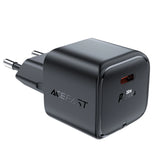 Acefast A77 Mini PD 30W GaN USB-C vægoplader - sort