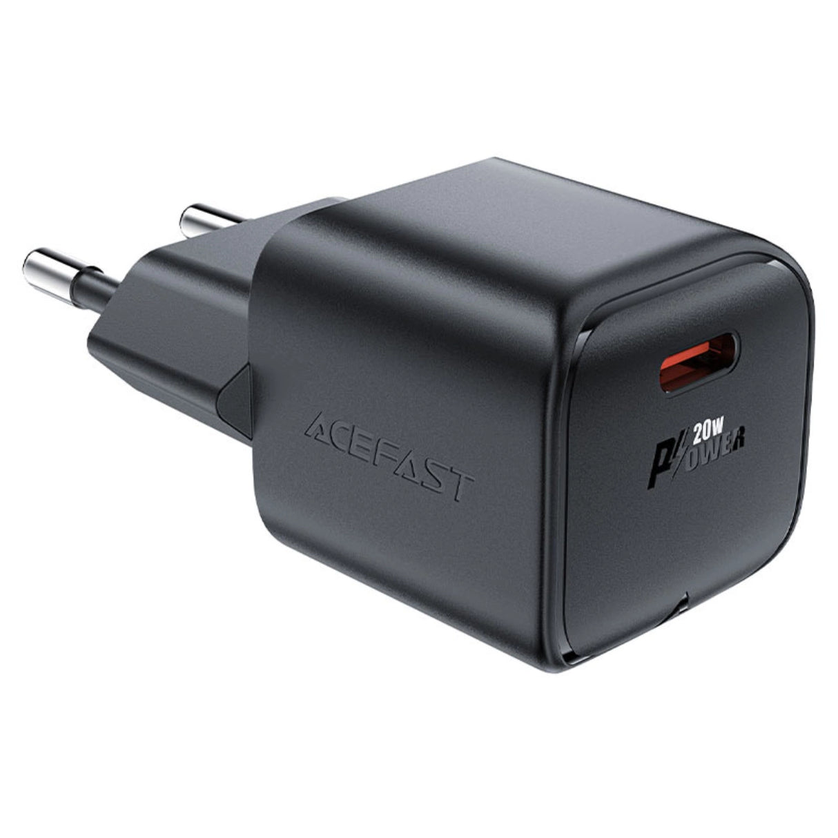 Acefast A73 Mini PD 20W GaN USB-C vægoplader - sort