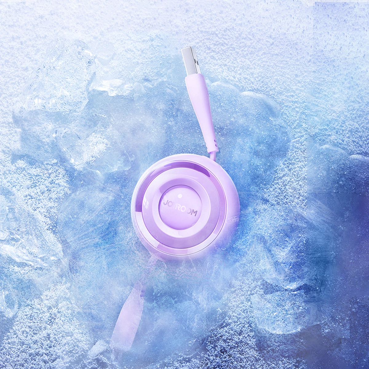 Joyroom Colorful Series S-A40 Kabel Retractable 3in1 USB-A - USB-C / Lightning / Micro USB 1m - Purple