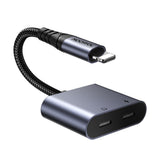 Joyroom SY-L02 Lightning til 2x Lightning DAC adapter 2in1 - sort