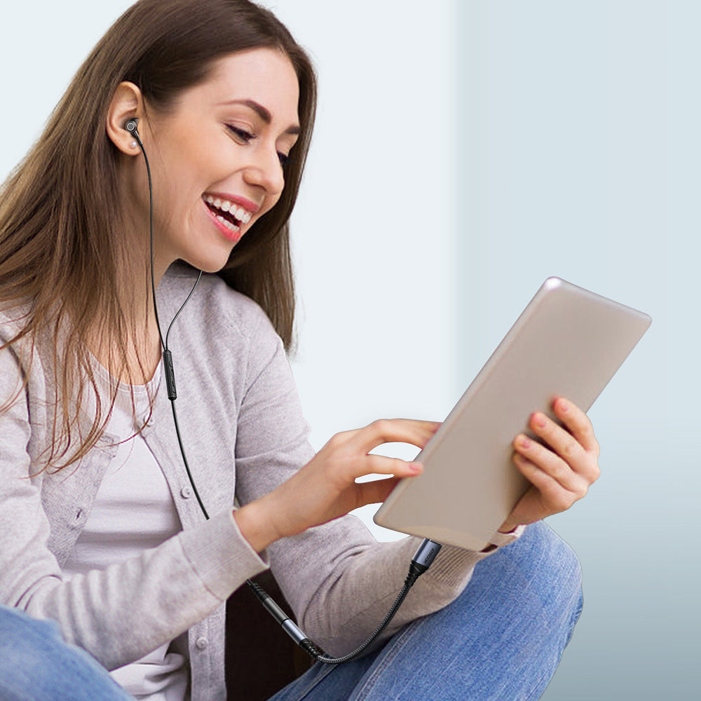 Joyroom SY-C01 USB-C DAC adapter til 3,5 mm mini jack - sort