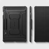 Spigen Rugged Armor Pro-kasse til Samsung Galaxy Tab S9 FE 10.9'' X510 / X516B - sort