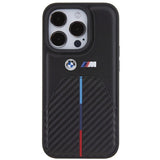BMW Stamped Tricolor Stripe iPhone 15 Pro Case - sort