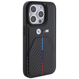 BMW Stamped Tricolor Stripe iPhone 15 Pro Case - sort