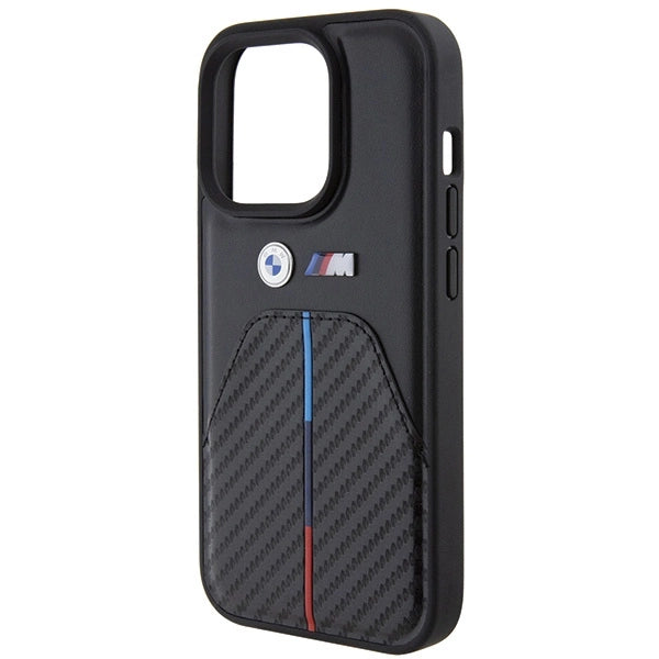 BMW Stamped Tricolor Stripe iPhone 15 Pro Case - sort