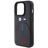 BMW Stamped Tricolor Stripe iPhone 15 Pro Case - sort