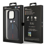 BMW Stamped Tricolor Stripe iPhone 15 Pro Case - sort