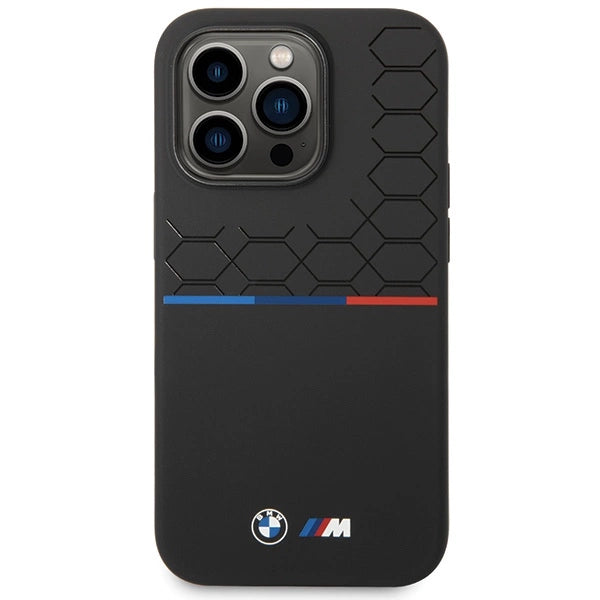 BMW iPhone 15 Pro-kasse af silikone - sort