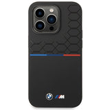 BMW iPhone 15 Pro-kasse af silikone - sort
