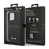 BMW iPhone 15 Pro-kasse af silikone - sort