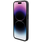 BMW læder sæder Mønster case til iPhone 15 Pro Max - sort