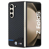 BMW Leather Carbon case for Samsung Galaxy Z Fold 5 - black