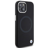BMW Signature Liquid Silicone MagSafe case for iPhone 15 - black