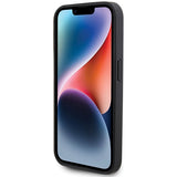 BMW læder Carbon MagSafe iPhone 15 Pro Max Case - sort