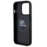 BMW læder Carbon MagSafe iPhone 15 Pro Max Case - sort
