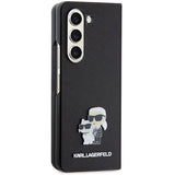 Karl Lagerfeld Saffiano Karl&Choupette Pin case for Samsung Galaxy Z Fold 5 - black