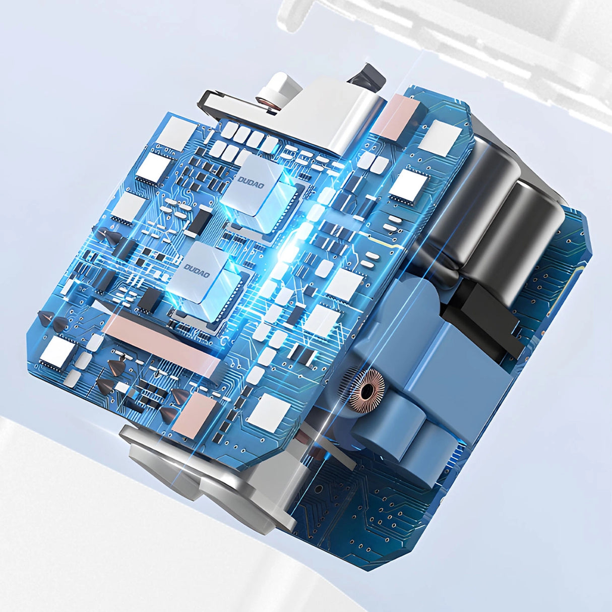 Dudao A4EU USB-A 2.1A vægoplader - hvid + USB-A - micro USB-kabel