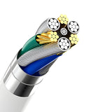 Dudao A4EU USB-A 2.1A vægoplader - hvid + USB-A - USB-C kabel