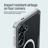 Nillkin Nature Pro pansret kuffert med magnetisk ring til Samsung Galaxy S24+ - hvid