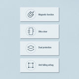 Nillkin Nature Pro pansret kuffert med magnetisk ring til Samsung Galaxy S24+ - hvid