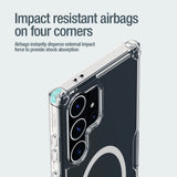 Nillkin Nature Pro pansret kuffert med magnetisk ring til Samsung Galaxy S24 Ultra - hvid