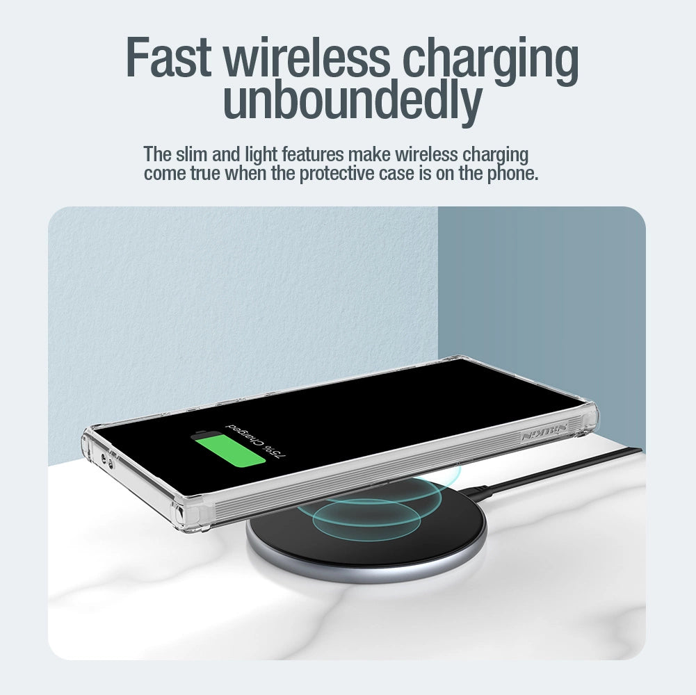 Nillkin Nature Pro pansret kuffert med magnetisk ring til Samsung Galaxy S24 Ultra - hvid