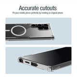 Nillkin Nature Pro pansret kuffert med magnetisk ring til Samsung Galaxy S24 Ultra - hvid