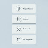 Nillkin Nature Pro pansret kuffert med magnetisk ring til Samsung Galaxy S24 Ultra - hvid