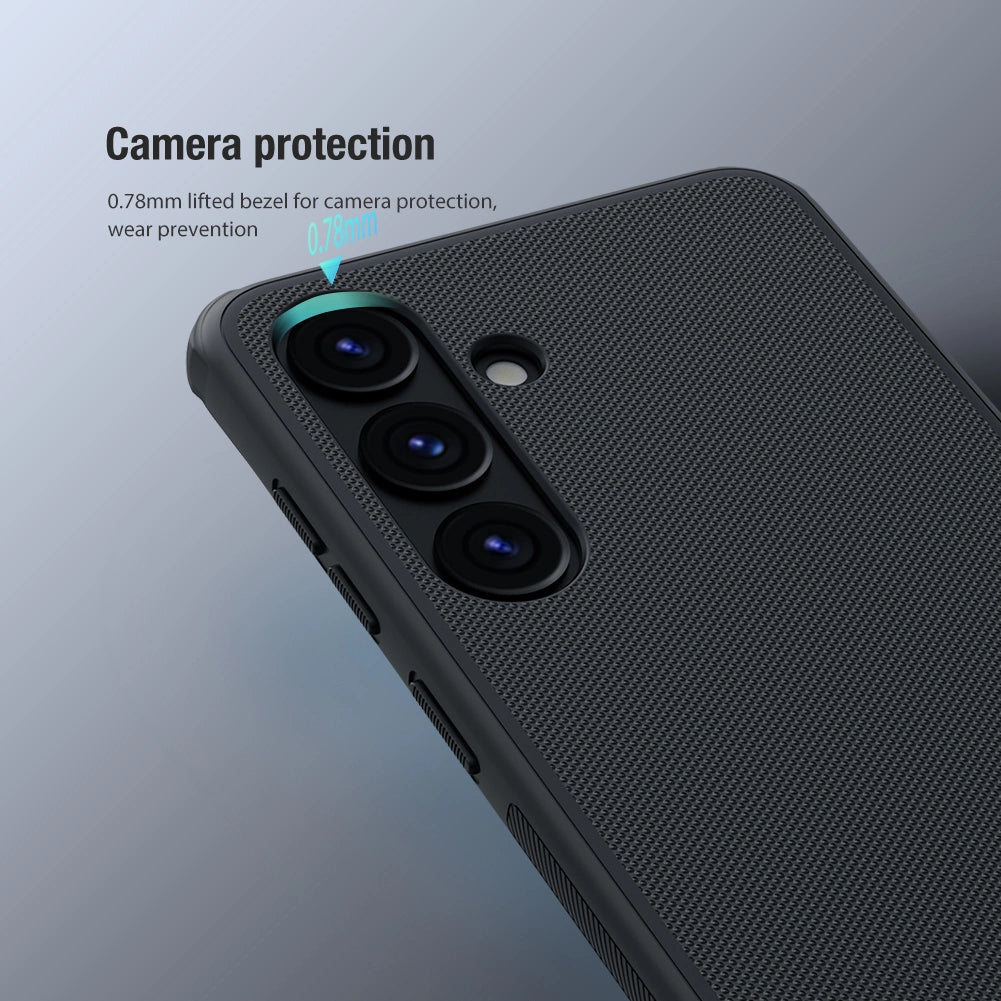 Nillkin Super Frosted Shield Pro pansret kuffert til Samsung Galaxy S24+ - blå