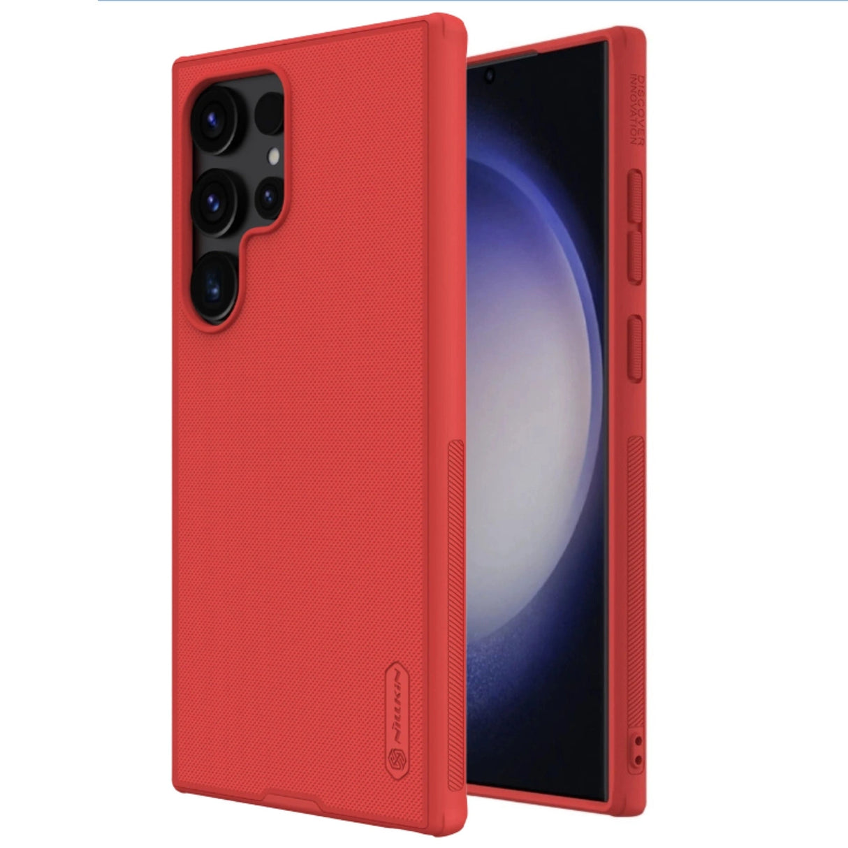 Nillkin Super Frosted Shield Pro pansret kuffert til Samsung Galaxy S24 Ultra - rød