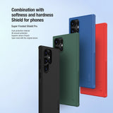 Nillkin Super Frosted Shield Pro pansret kuffert til Samsung Galaxy S24 Ultra - grønt