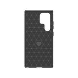 Carbon Case til Samsung Galaxy S24 Ultra Fleksibel Silicone Carbon Cover - sort