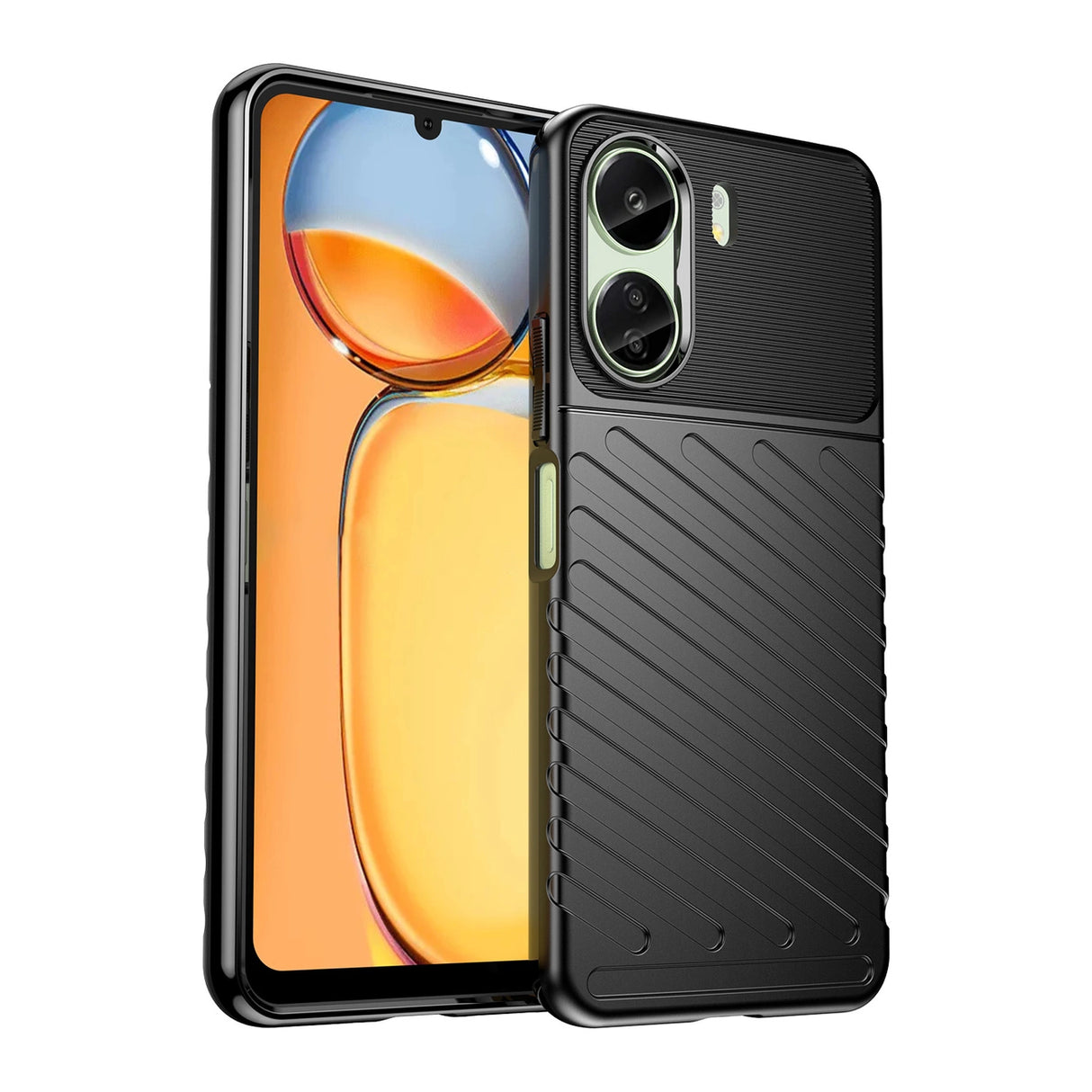 Thunder Case pansret kuffert til Xiaomi Redmi 13c - sort