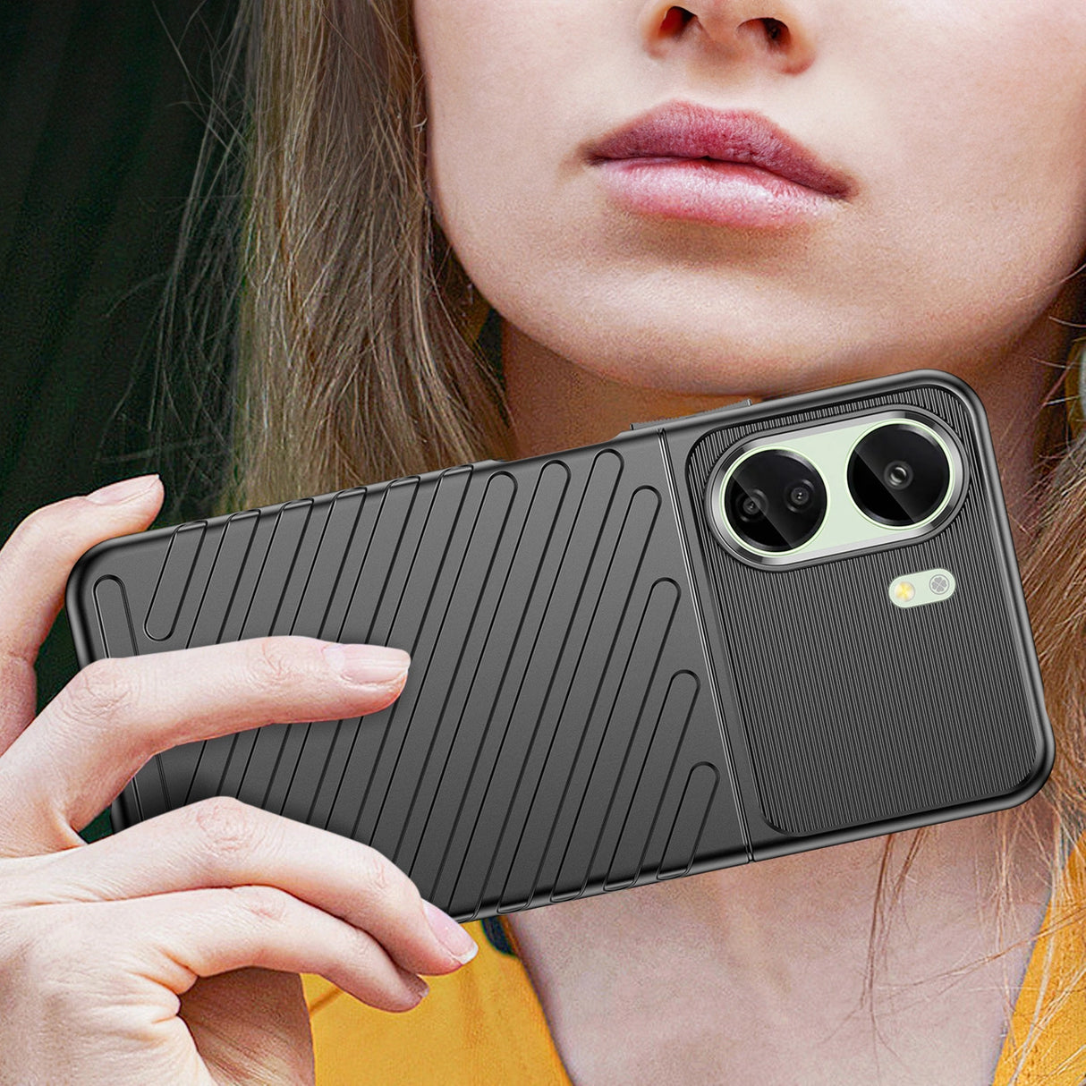 Thunder Case pansret kuffert til Xiaomi Redmi 13c - sort
