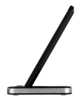 Vivanco QICHARSTANDVV10 Smartphone Aluminium, Sort USB Trådløs opladning Hurtig opladning Indendørs