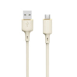 Dudao L7SM USB-A - micro USB-kabel 5A 1m - beige