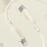 Dudao L7SCL USB-C - Lightning kabel 30W 1m - beige
