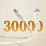Dudao L7SCL USB-C - Lightning kabel 30W 1m - beige