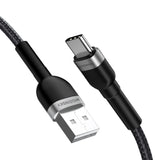 Wozinsky WNBAC2 USB-A / USB-C 2.4A kabel 2 m - sort