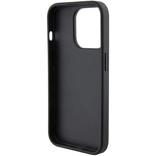 Ferrari Grip Stand Metal Logo case for iPhone 15 Pro - black