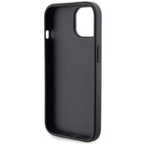 Ferrari Grip Stand Metal Logo case for iPhone 15 - black
