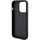 Guess Grip Stand 4G Triangle Strass case for iPhone 15 Pro Max - black