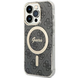 Guess IML 4G MagSafe-hylster til iPhone 15 Pro - sort