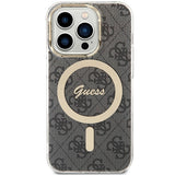 Guess IML 4G MagSafe-hylster til iPhone 15 Pro - sort