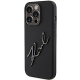 Karl Lagerfeld Silicone Karl Script case for iPhone 15 Pro - black
